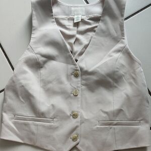 H&M Light Beige Cream Vest